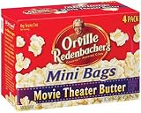 Orville Redenbacher's Gourmet Microwavable Popcorn, Movie Theater Butter Mini Bag, 4-Count Boxes (Pack of 12)