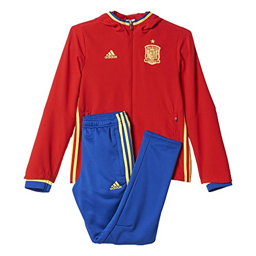 adidas Jungen Trainings/Präsentations-anzug UEFA Euro 2016 Spanien, Scarle/Byello/Croyal, 140, AI4845