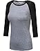FPT Womens 3/4 Sleeve Jersey Raglan Top