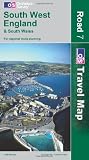 Travel Map - Road 07 - South West England and South Wales 1 : 250 000 - For regional route planning (OS Travel Map - Road Map) - Ordnance Survey