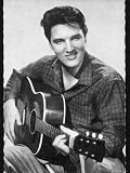 Elvis Presley American Pop Singer Guitarist and Actor in Musical Films Seen Here with His Guitar Photographic Poster Print, 30x40