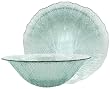 Spanish Recycled Glass Bowl with Tree Pattern 12.5"D 4"H