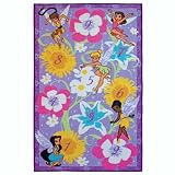 Homelegend DRFRG34 Disney Fairies 3-Foot by 4-Foot Nylon Activity Rug