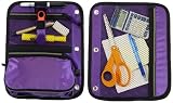 Case-it Pencil Pouch for Binders with 3 Zipper Pockets, Purple, 9 inch x 11 inch, PEN-03-PUR
