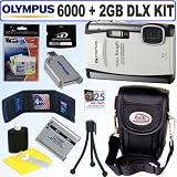 Olympus Stylus Tough 6000 10MP Digital Camera (White) + 2GB Deluxe Accessory Kit