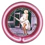 Marilyn Monroe Seven Year Itch Pink 14 1/2" Wide Wall Clock