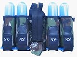 4 + 1 Pod and Tank Camo Paintball Harness with Body Wrap Design (SP Series) from NXe