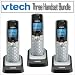 VTech DS6101 DECT 6.0 2-Line Accessory CID Handset Speakerphone for DS6151 Set of 3