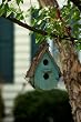 Twig Motif Rounded Wooden Birdhouse