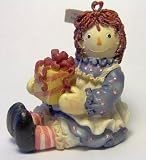 Raggedy Ann with Present Boxed Christmas Ornament