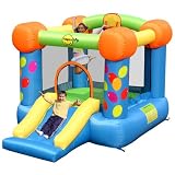 Party Slide and Hoop Bouncy Castle 9070 model By Duplay The No.1 Supplier Of Bouncy Castles To The Uk Home Market. SALE NOW ON FOR SUMMER - FROM OUR 2011 OUTDOOR PLAY RANGE.