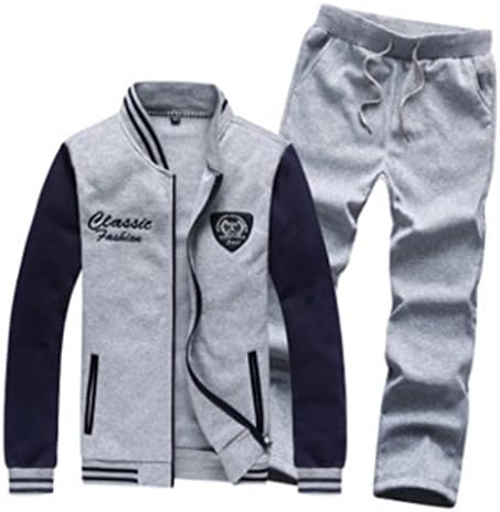 QualityUC Mens Apparel Fashion Clothes American Style Gym Jacket Pants Set