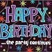 The Party Continues Birthday Lunch Napkins 16ct