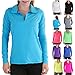 ToBeInStyle Women's Sport Long Sleeve Soft Turtleneck with Half-Zip Pullover