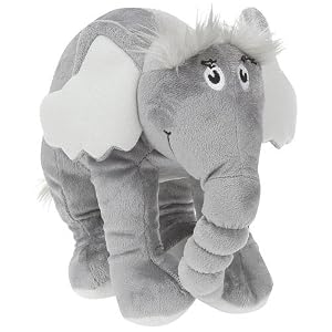 10 inch Dr. Seuss Horton Hears a Who Elephant Grey Manhattan Toy Company Favorite... by 