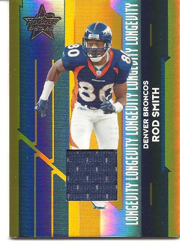 Rod Smith 2006 Leaf Rookies and Stars Materials Longevity Gold 071/250 Jersey Card #33