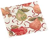 Caspari Gilded Pears Set of 20 Paper Cocktail Napkin in Gift Box, ivory