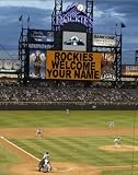 Colorado Rockies Scoreboard Memories Customized 11x14 Black Framed Photograph