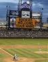 Colorado Rockies Scoreboard Memories Customized 11x14 Black Framed Photograph