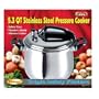 Bene Casa 33868 5.3-quart stainless steel pressure cooker.
