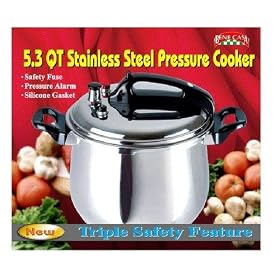 Bene Casa 33868 5.3-quart stainless steel pressure cooker. by Pressure Cookers