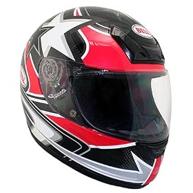 Bell Zephyr Red Stars Street Full Face Helmet (Size Small ONLY)