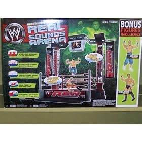 2009 WWE Monday Night Raw Exclusive Interactive Real Sounds Arena with 2 Bonus Figures: John Cena and Chris Jericho