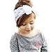 DZT1968(TM)Cute Infant Lace Big Bow Hair Band Baby Head Wrap Band Headband (White)