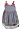 Rare Editions Navy Blue Gingham Girls Lady Bug Dress-4