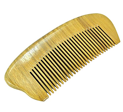 Eqlef® green sandalwood no static handmade comb，pock…
