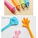 Just Life Kids Gifts Funny Bending Hand Gesture Ballpoint Pen Creative Gift for Student Office Lady 16pcs/lot