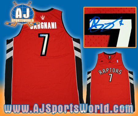 ANDREA BARGNANI Toronto Raptors Signed Rookie JERSEY