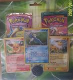 Pokemon Ex - Flareon , Vaporeon , Jolteon Hologram Cards w/ Legend Maker and Dragon Frontiers Booster Pack Gift Set
