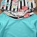 Baby Girl 2pcs Set Outfit Flower Print Hoodies with Pocket Top+Striped Long Pants