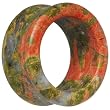 1" Double Flare Unakite Natural Stone Tunnel