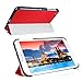 Tab 3 8.0 Case, JETech® Gold Slim-Fit Smart Case Cover for Samsung Galaxy Tab 3 8.0 (8 Inch) Tablet PC with Auto Sleep/Wake Feature (Red)