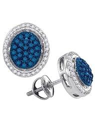10KT White Gold 0.42CT-Diamond Fashion Earrings