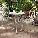 Anacapa Aluminum Off-White Bistro Set (Off-white) (28