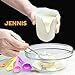 Jennis Measuring Cups and Spoons, Easy Pour, Child Safe, Silicone