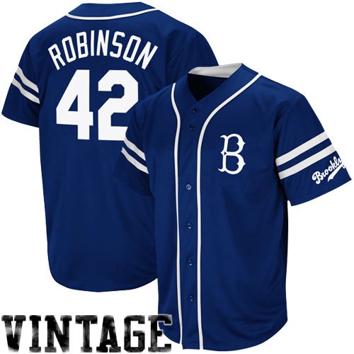 Jackie Robinson Brooklyn Dodgers Dodgers Majestic Cooperstown Heater Jersey