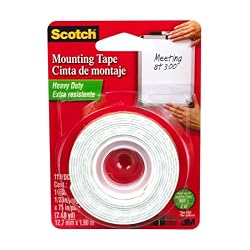 3M Scotch 110/DC Heavy Duty Mounting Tape, 1/2-by-75-Inch