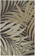 Surya Rain 5-Feet by 8-Feet Hand Hooked Rug, Green