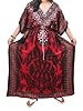 Mogul Womans Caftan Kaftan Cover up Red Jewel Tone Moroccan Maxi Dress