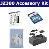 Fujifilm JZ300 Digital Camera Accessory Kit includes: SDNP45 Battery, SDM-141 Charger, KSD2GB Memory Card, ZELCKSG Care & Cleaning
