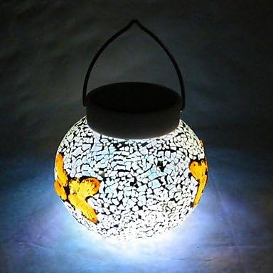 Chic Globe LED Solar Powered Garden Light -Solar Table Light- Solar Small Night Light With Butterflies Pattern