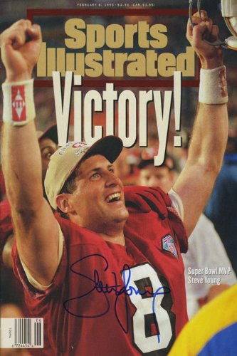Steve Young Sports Illustrated Autograph Poster