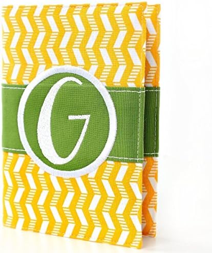 Trendy Journal or Sketchbook with Handmade Reusable Fabric Cover - 8 Zig Zag Color Choices