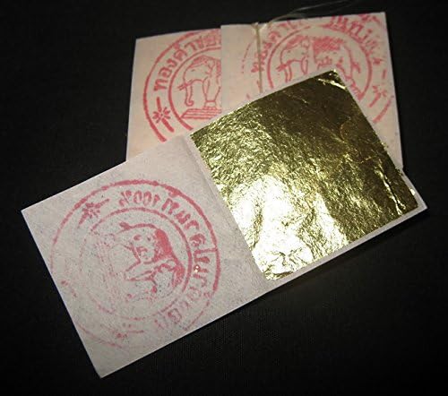 Edible Gold Leaf Sheets 10 Leaves 24 Karat Size: 1.4" X 1.4" Genuine Authentic for Foods, Cake &amp; Chocolates, Decoration, Health &amp; Beauty, Home Arts &amp; Crafts, Metal Working.