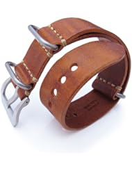 20mm MiLTAT G10 Grezzo Zulu watch strap Mahogany BL