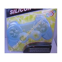 Silicone Skin Case for Ps3 Playstation3 + Lion-battery for Ps3 + USB Charing Cable for Sony Playstation 3 (SkyBlue)